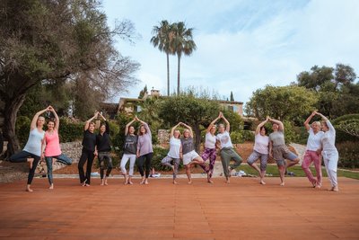 Gemeinsame Yoga-Stunden an der frischen Luft