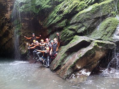 Viel Freude hatten alle Beteiligten beim Canyoning auf Madeira