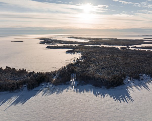 Die Weite Lapplands im Winter