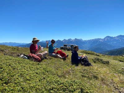 Durchatmen mit Blick auf die Südtiroler Berge