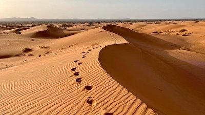 Fußspuren im Sand
