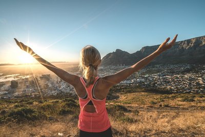Den Blick vom Tafelberg genießen