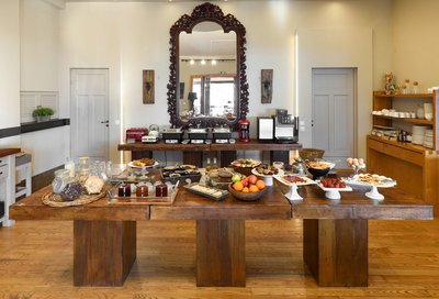Das frische Frühstücksbuffet